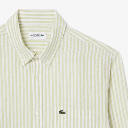 Regular Fit Striped Linen Shirt