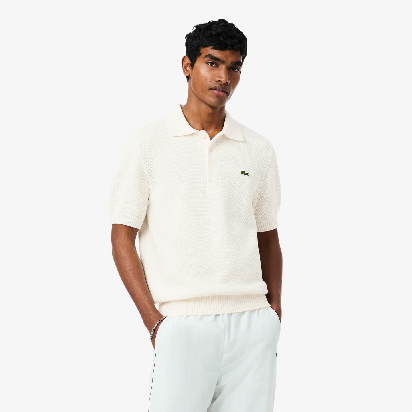 French Made Archive Re-edition Polo Collar Sweater