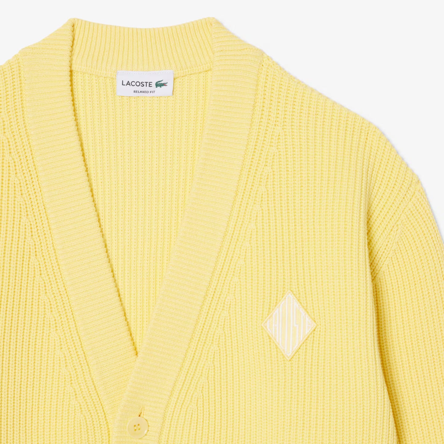 Gerippte Strickjacke aus Baumwolle mit lässiger Passform