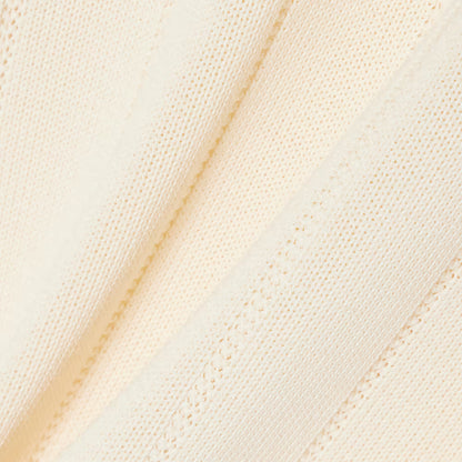 Fluid Ribbed Knit Polo Collar Sweater