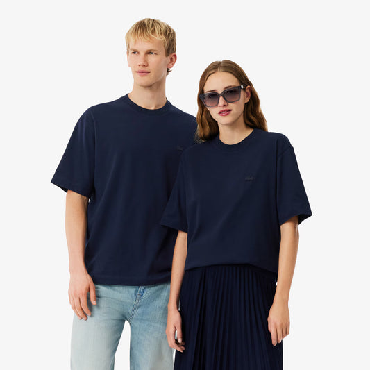 Lockeres T-Shirt aus schwerem Jersey