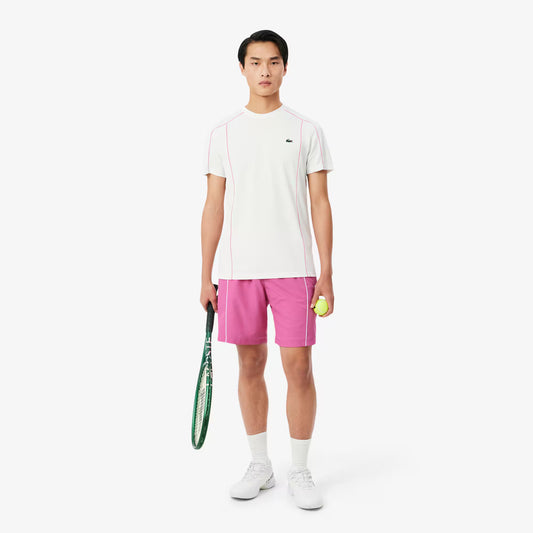 Trim Accent Diamond Taffeta Sport Shorts