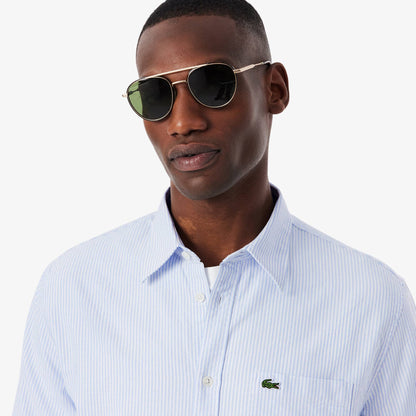 Regular Fit Gestreiftes Oxford-Hemd 2
