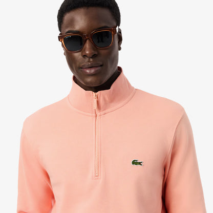 Fleece-Sweatshirt mit hohem Kragen und Reißverschluss