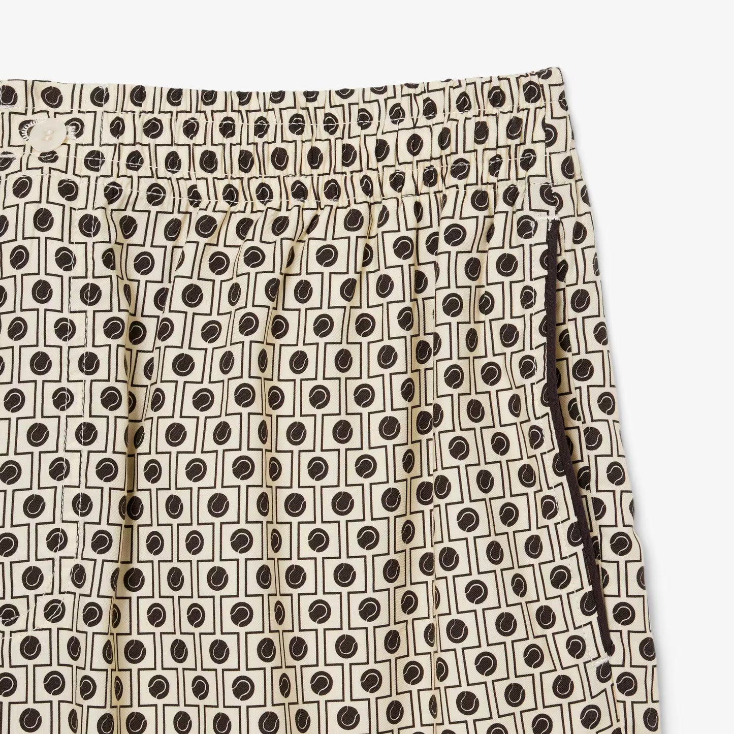 Bermudas aus Baumwollmischung mit Print und lockerer Passform