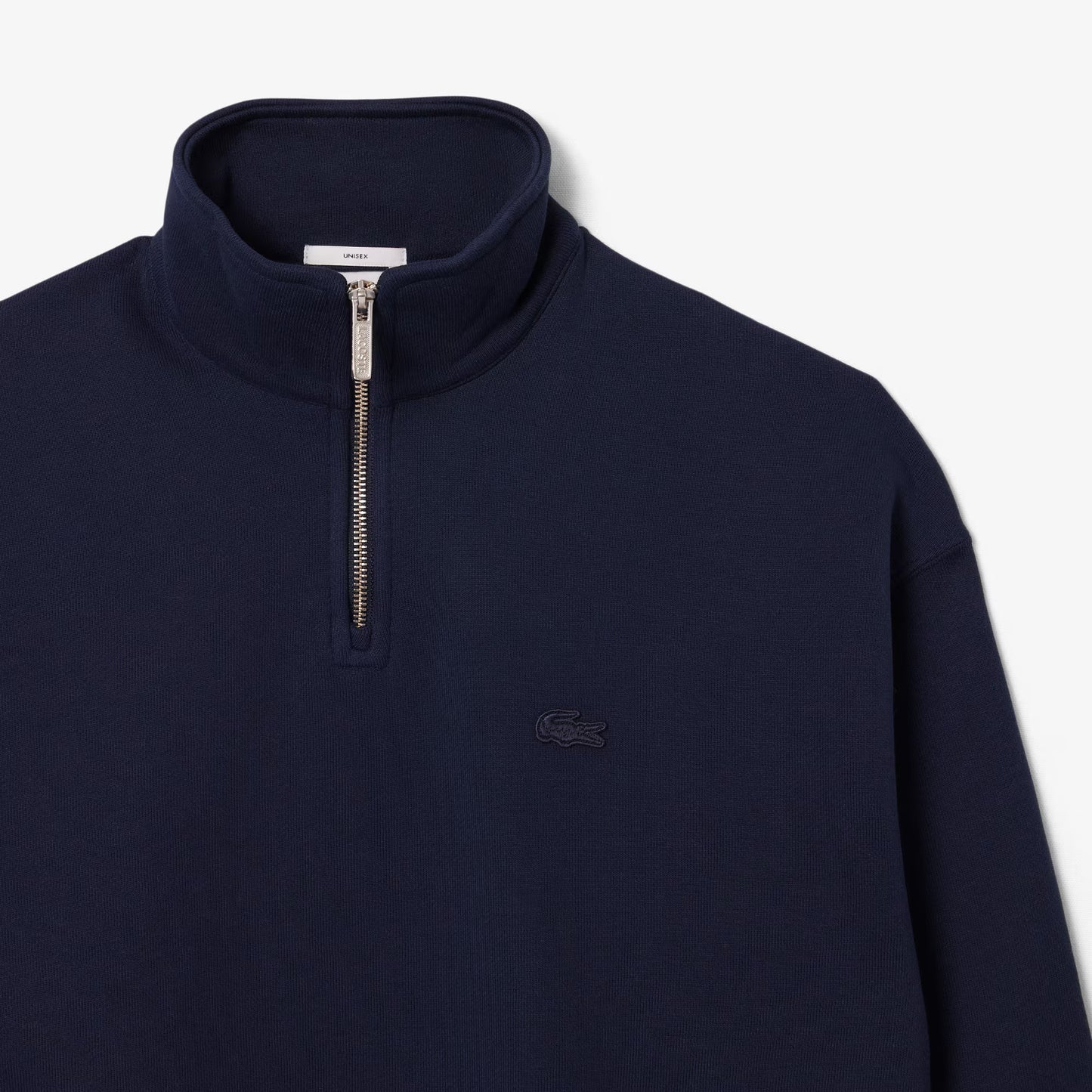 Schweres Fleece-Sweatshirt mit Reißverschlusskragen