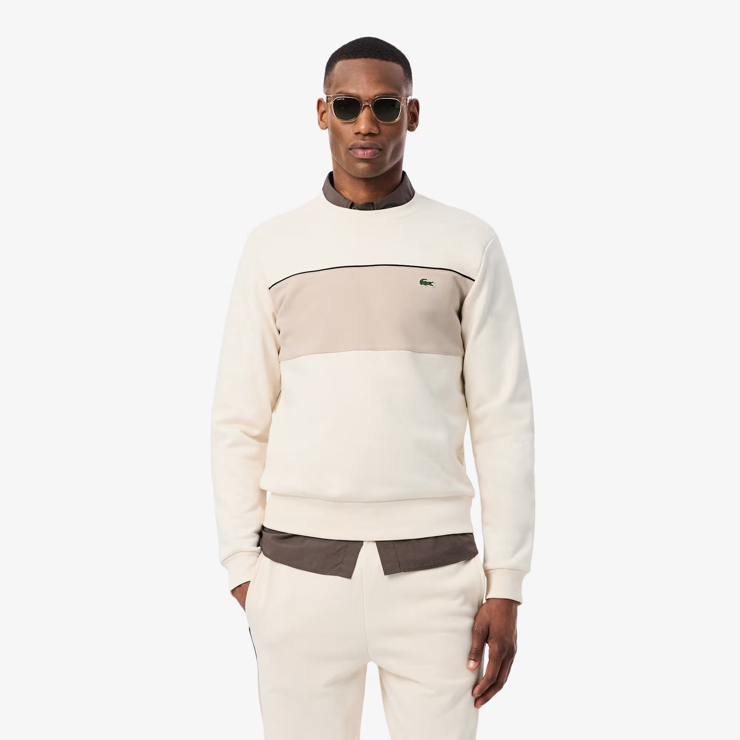 Colour-Block Fleece Sweatshirt