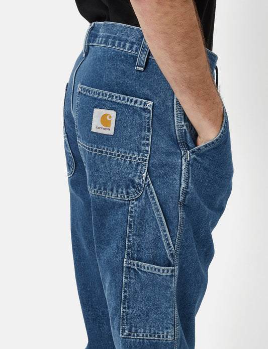 Pantalon Ruck simple genou (coupe droite) - Bleu délavé