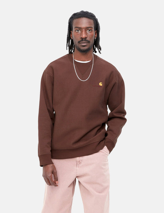 Sweat-shirt American Script - Ale Brown