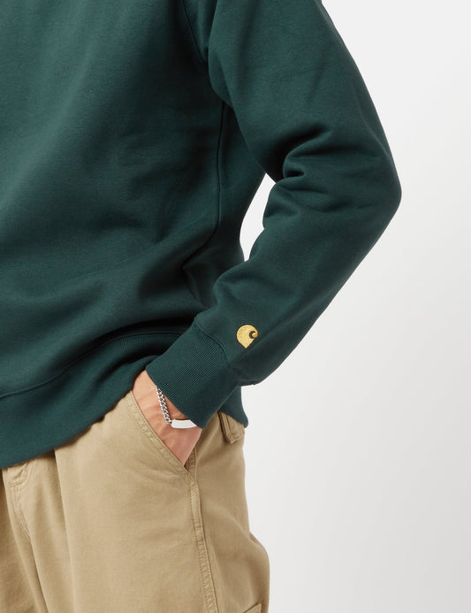 Sweat-shirt Chase - Vert Genévrier