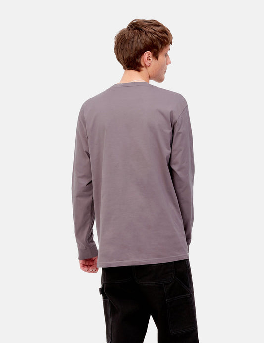 T-shirt manches longues Chase - Rose chardon brumeux