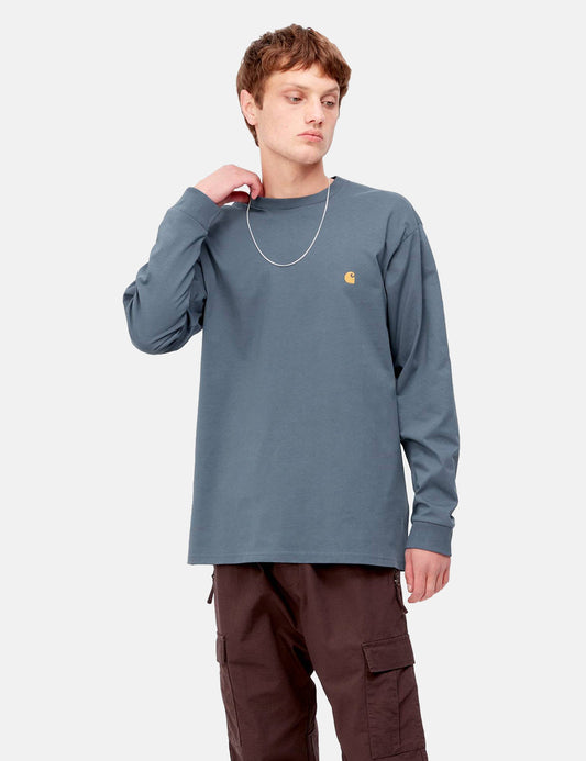T-shirt manches longues Chase - Bleu tempête