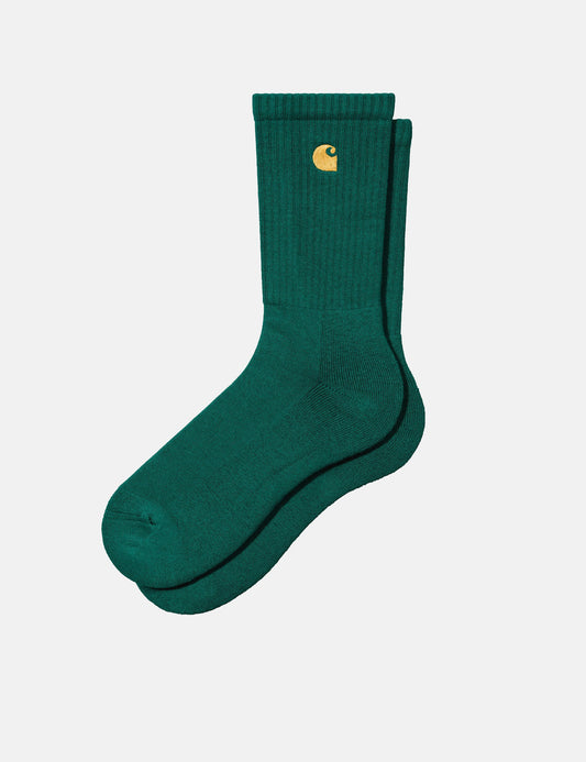 Chaussettes Chase - Vert Cerfeuil/Doré