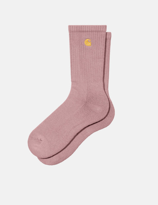 Chaussettes Chase – Rose Verre/Or