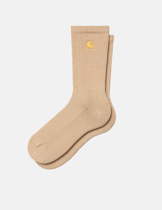Chaussettes Chase - Kaki Sable/Or