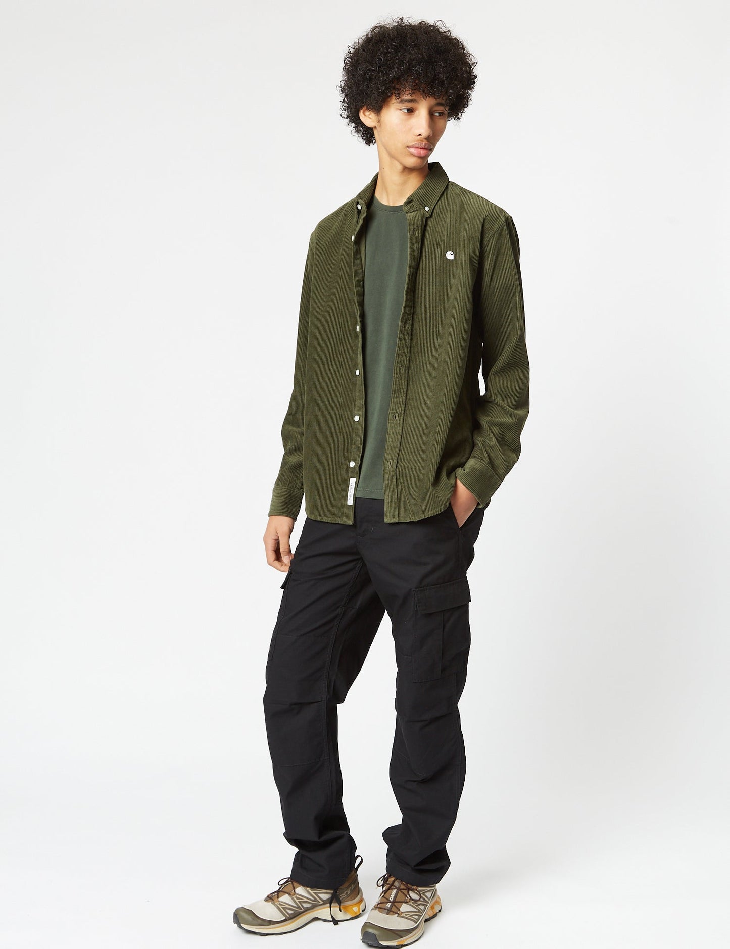 Chemise Madison (Fine Corde) - Vert Végétal/Cire