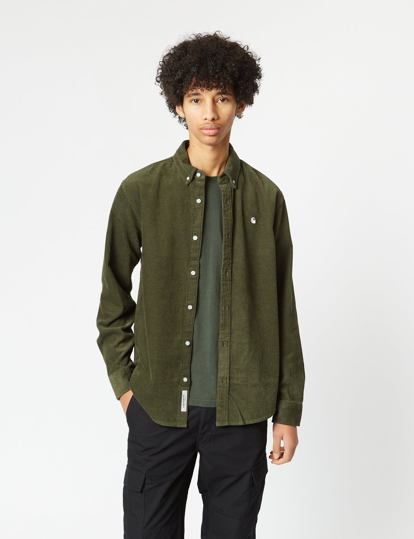 Chemise Madison (Fine Corde) - Vert Végétal/Cire