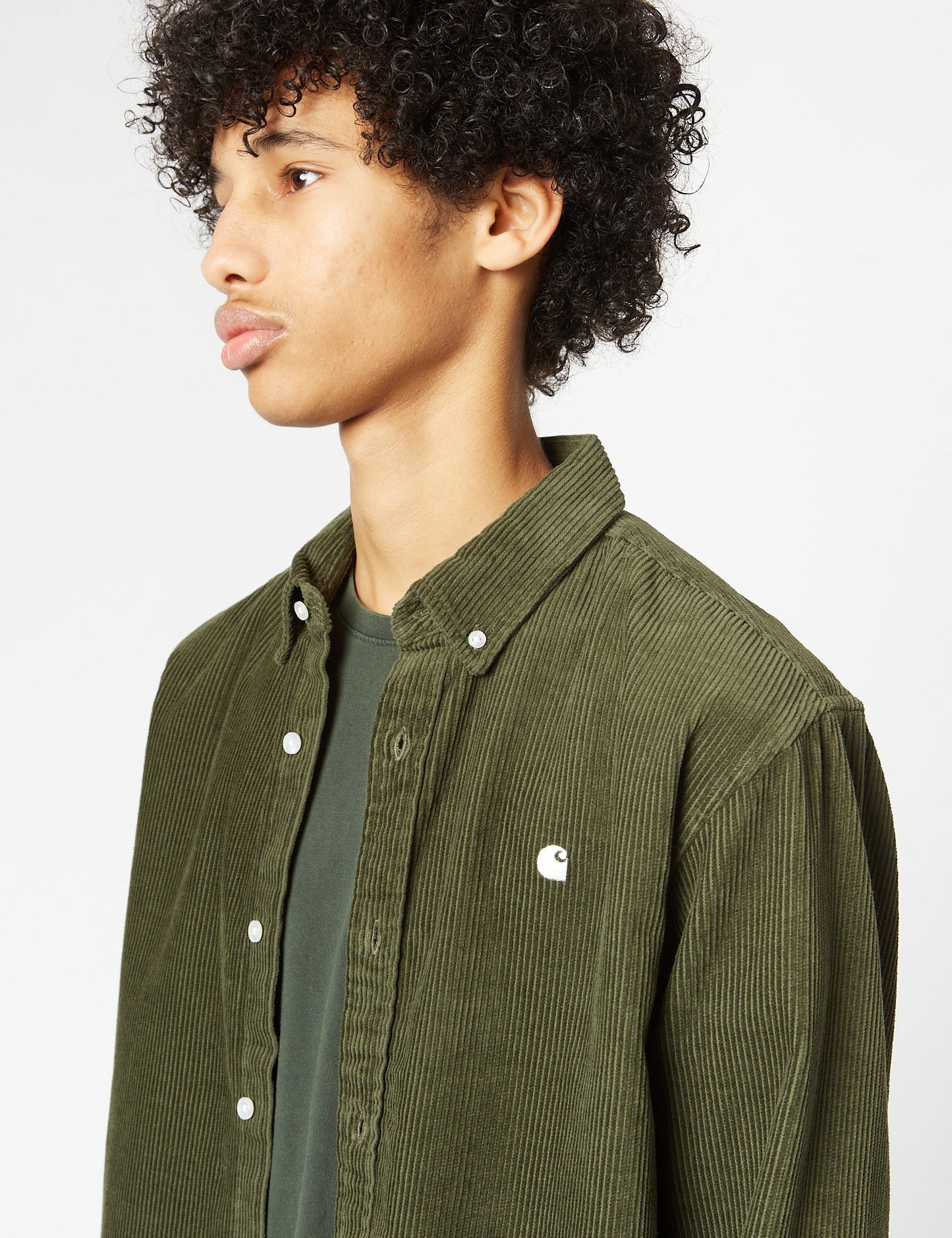 Chemise Madison (Fine Corde) - Vert Végétal/Cire