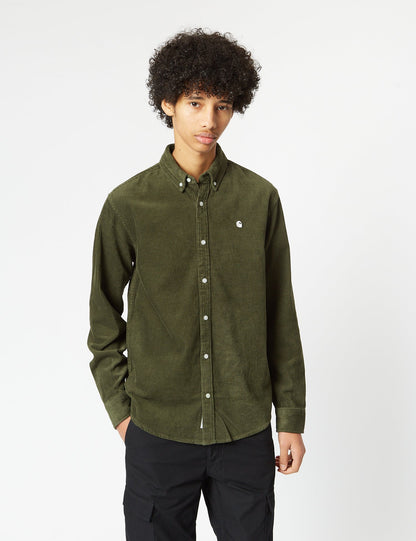 Chemise Madison (Fine Corde) - Vert Végétal/Cire