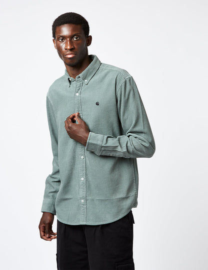 Chemise Madison (Fine Coton) - Bleu canard