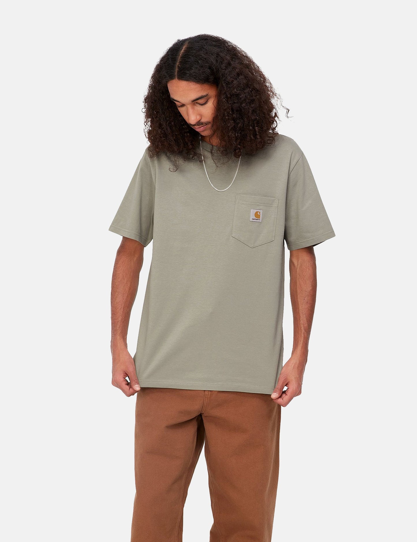 Pocket-T-Shirt (Regular) – Yucca-Grün
