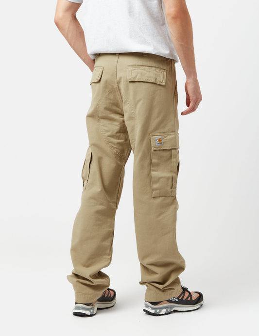 Pantalon Cargo Regular (Sergé de Coton Moraga) - Brun Ammonite