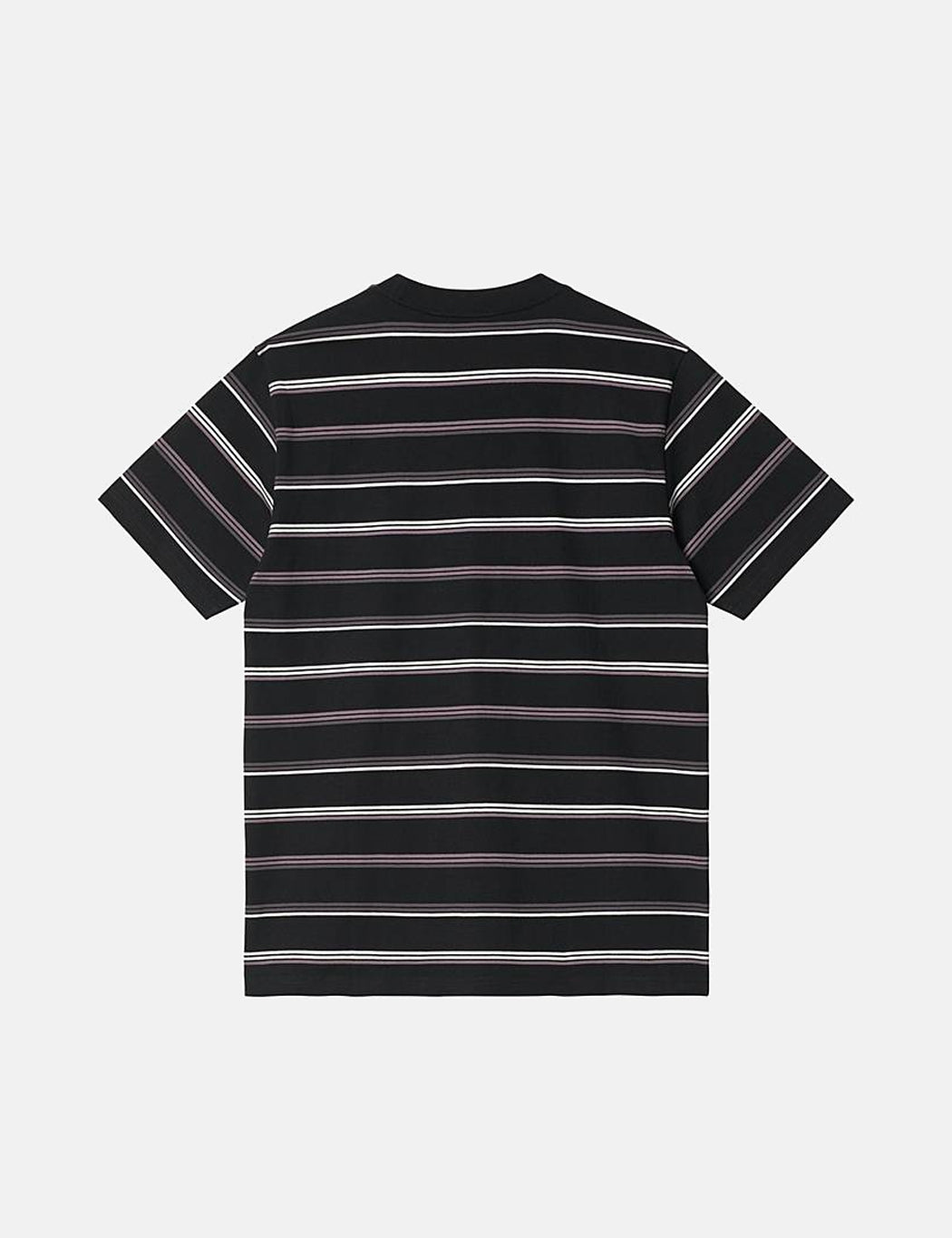 T-shirt Vonn à rayures – Noir/Violet artichaut