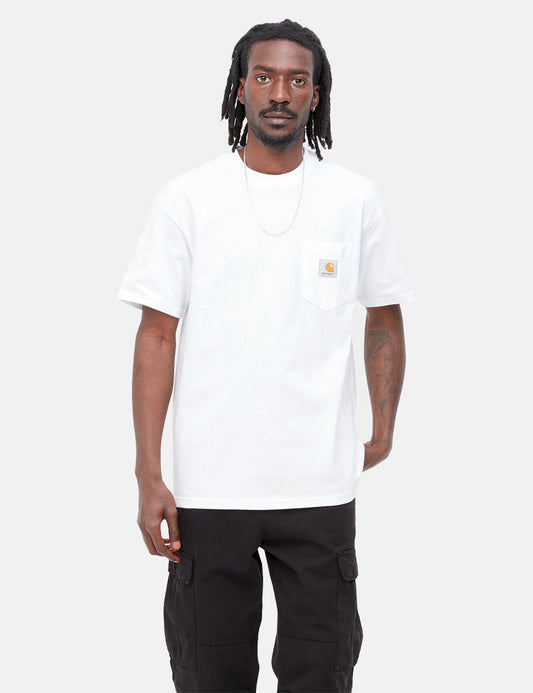 T-shirt Pocket local - Blanc/Noir