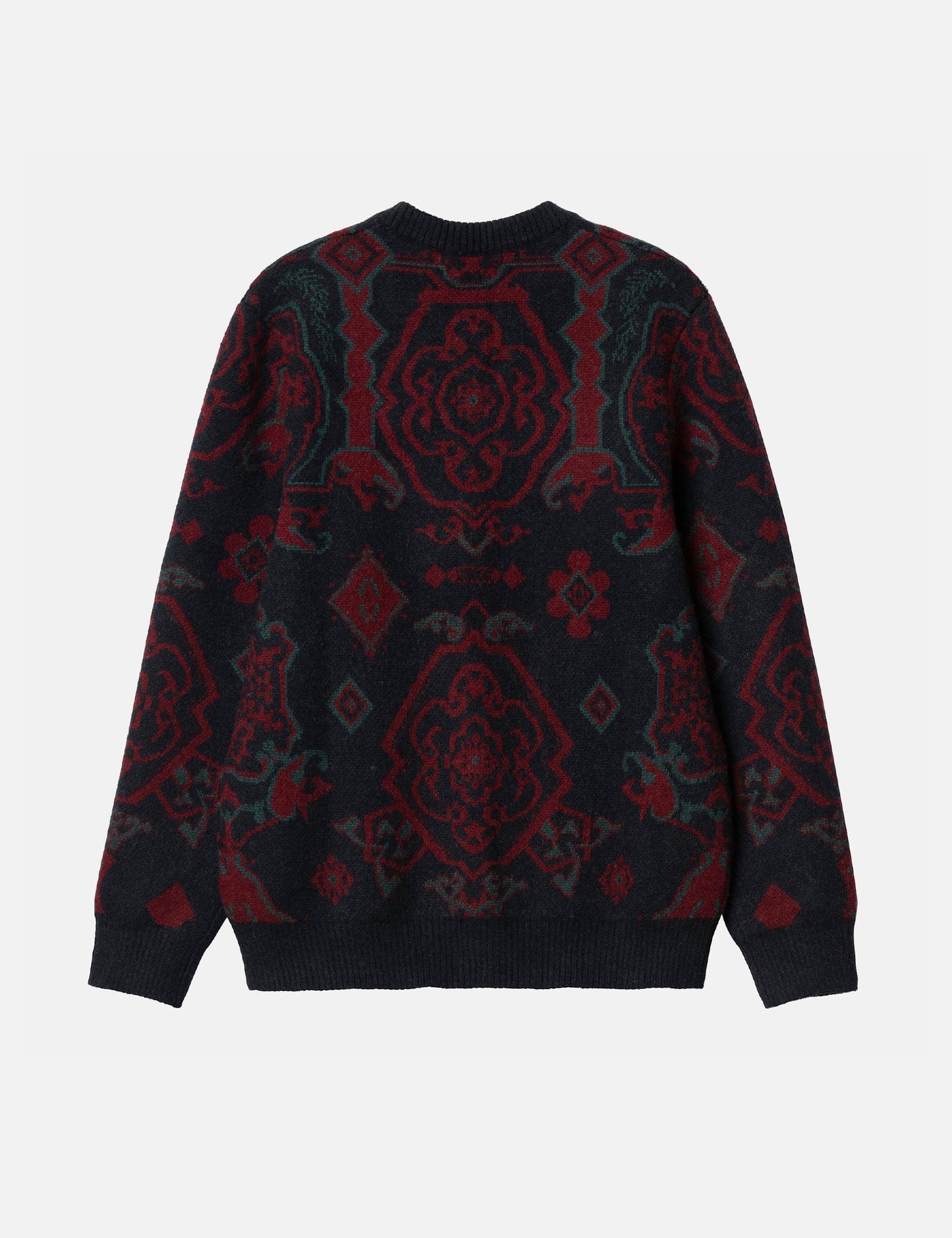 Cardigan Verse (jacquard Verse) - Bleu marine foncé