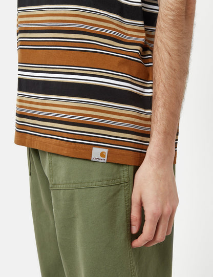 Lafferty T-Shirt (gestreift) – Hamilton Brown