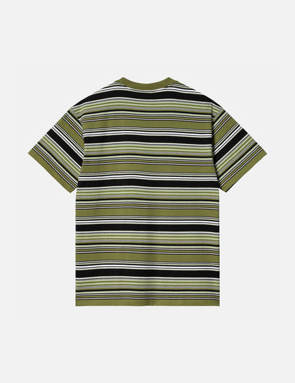 Lafferty T-Shirt (Streifen) – Kiwigrün