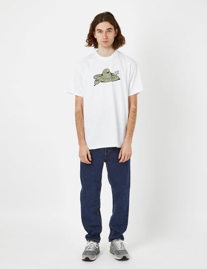 Schlangen-T-Shirt (Bio) – Weiß