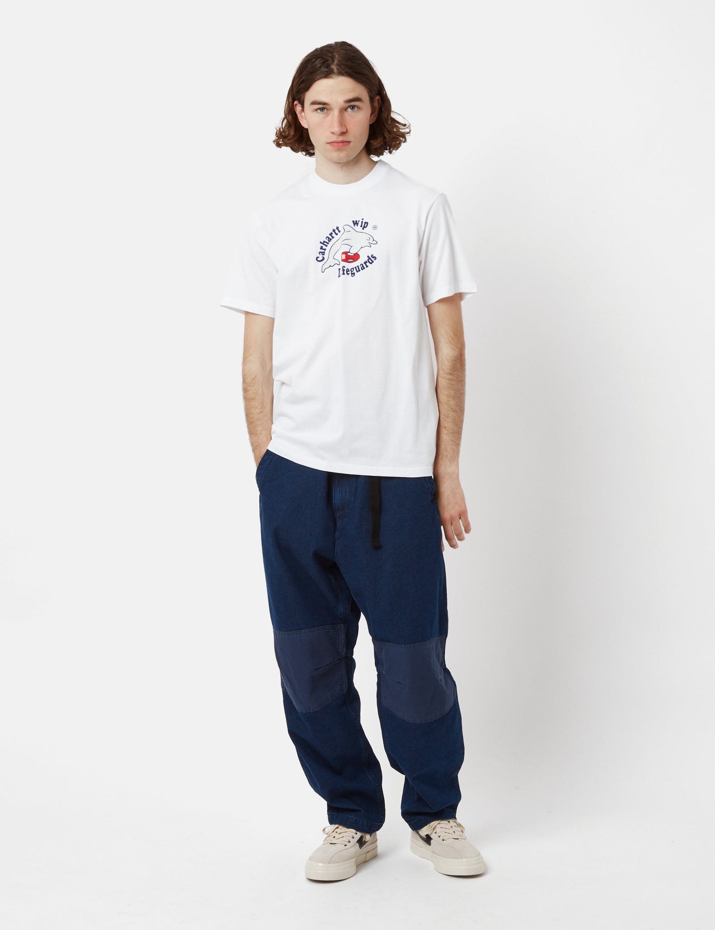 Pantalon Alma (coupe décontractée) - Bleu délavé