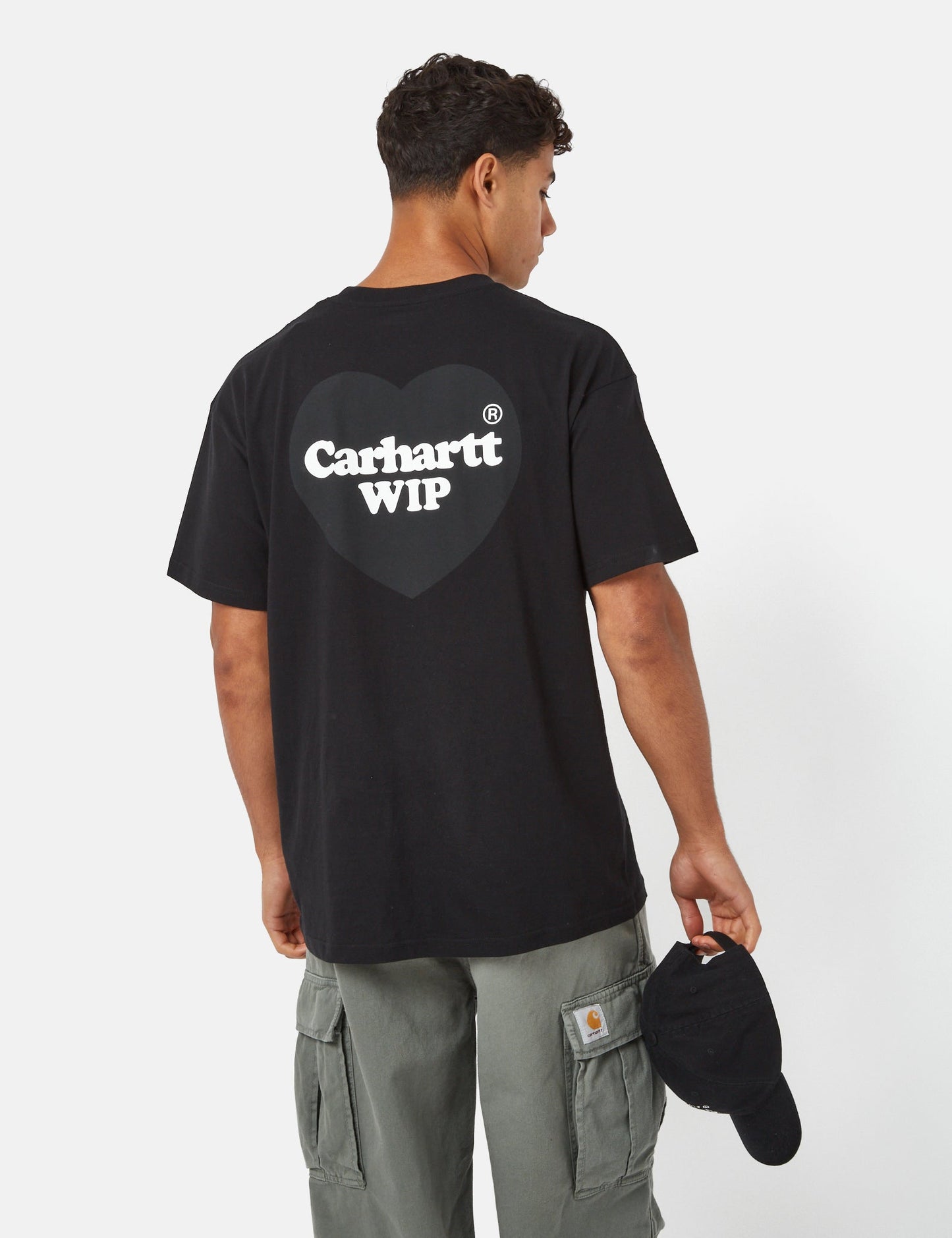 T-Shirt Double Cœur (Bio) - Noir