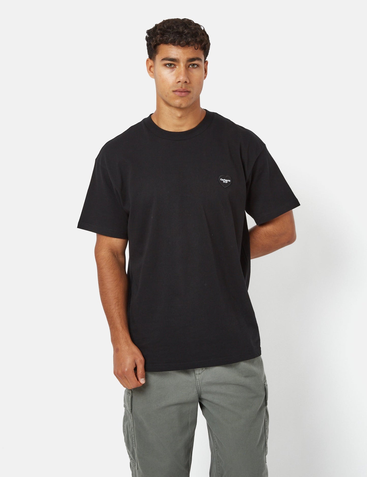 T-Shirt Double Cœur (Bio) - Noir