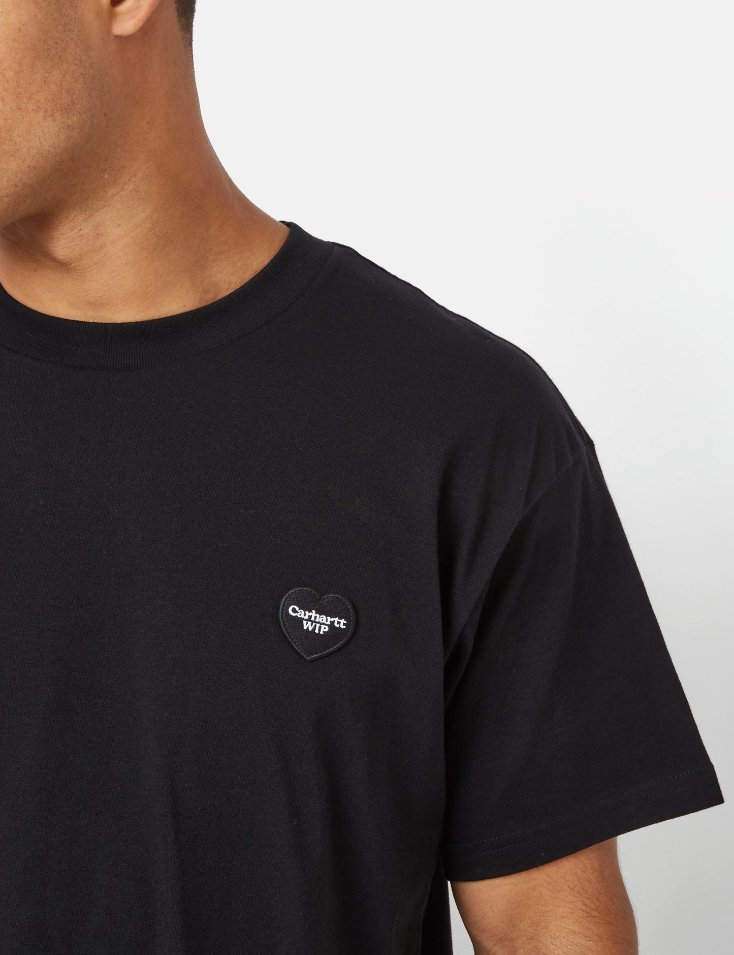 T-Shirt Double Cœur (Bio) - Noir