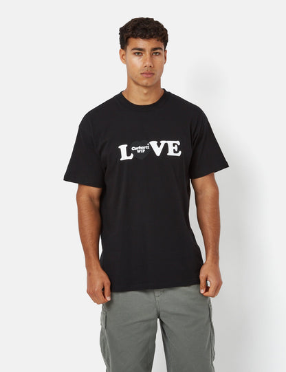 T-shirt Amour (biologique) - Noir