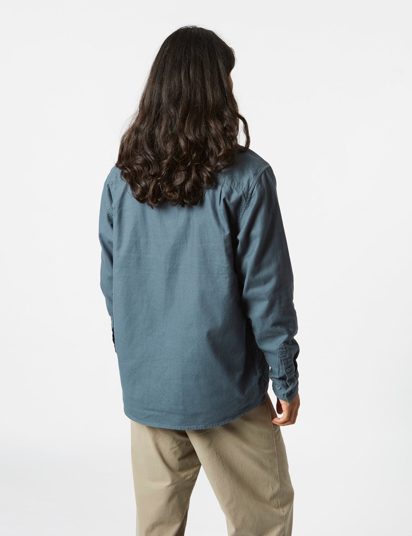 Milford Zip Shirt Jacke (locker geschnitten) – Erzblau
