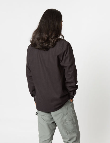 Chemise à manches longues Charter (ample) - Noir