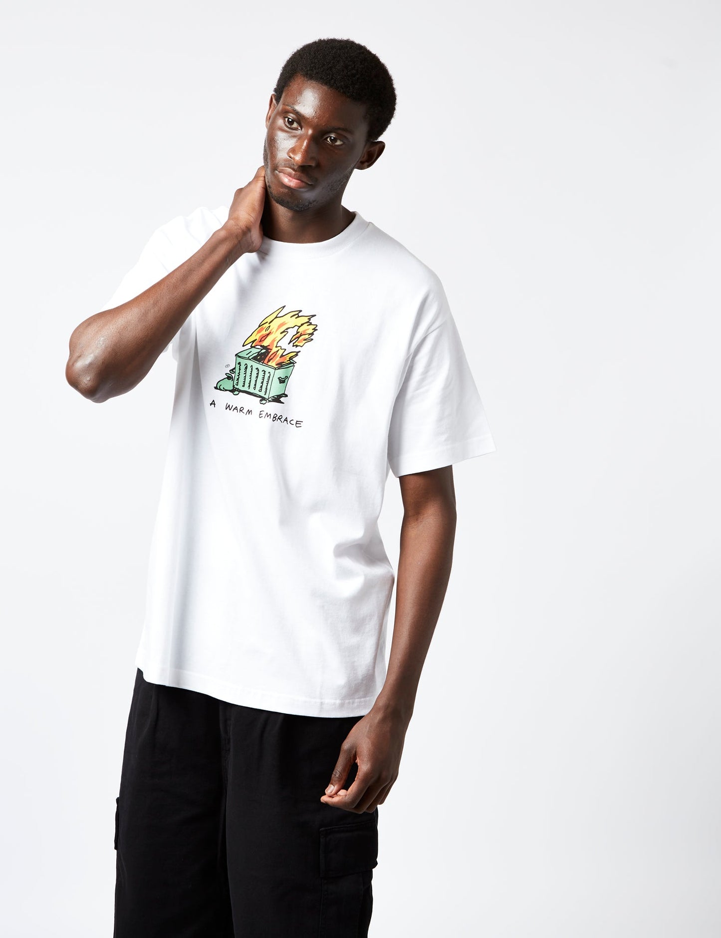 T-Shirt „Warm Embrace“ (Bio) – Weiß
