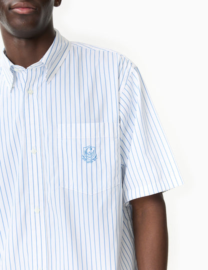 Short Sleeve Linus Stripe Shirt - Bleach Blue