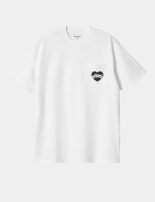 T-shirt Amour de poche - Blanc