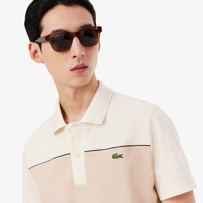 Regular Fit Poloshirt aus Piqué mit Farbblockdesign