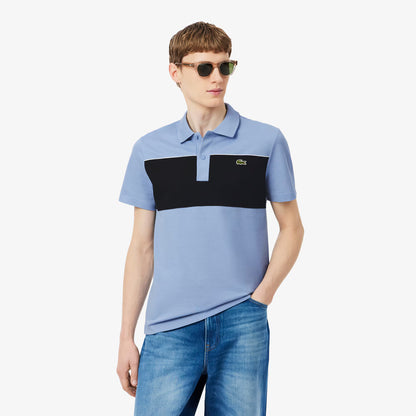 Regular Fit Poloshirt aus Piqué mit Farbblockdesign