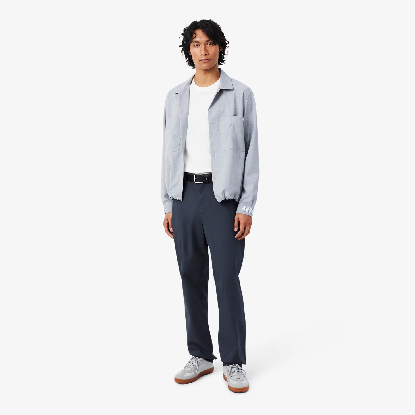 Pantalon chino en twill de coton à coupe droite
