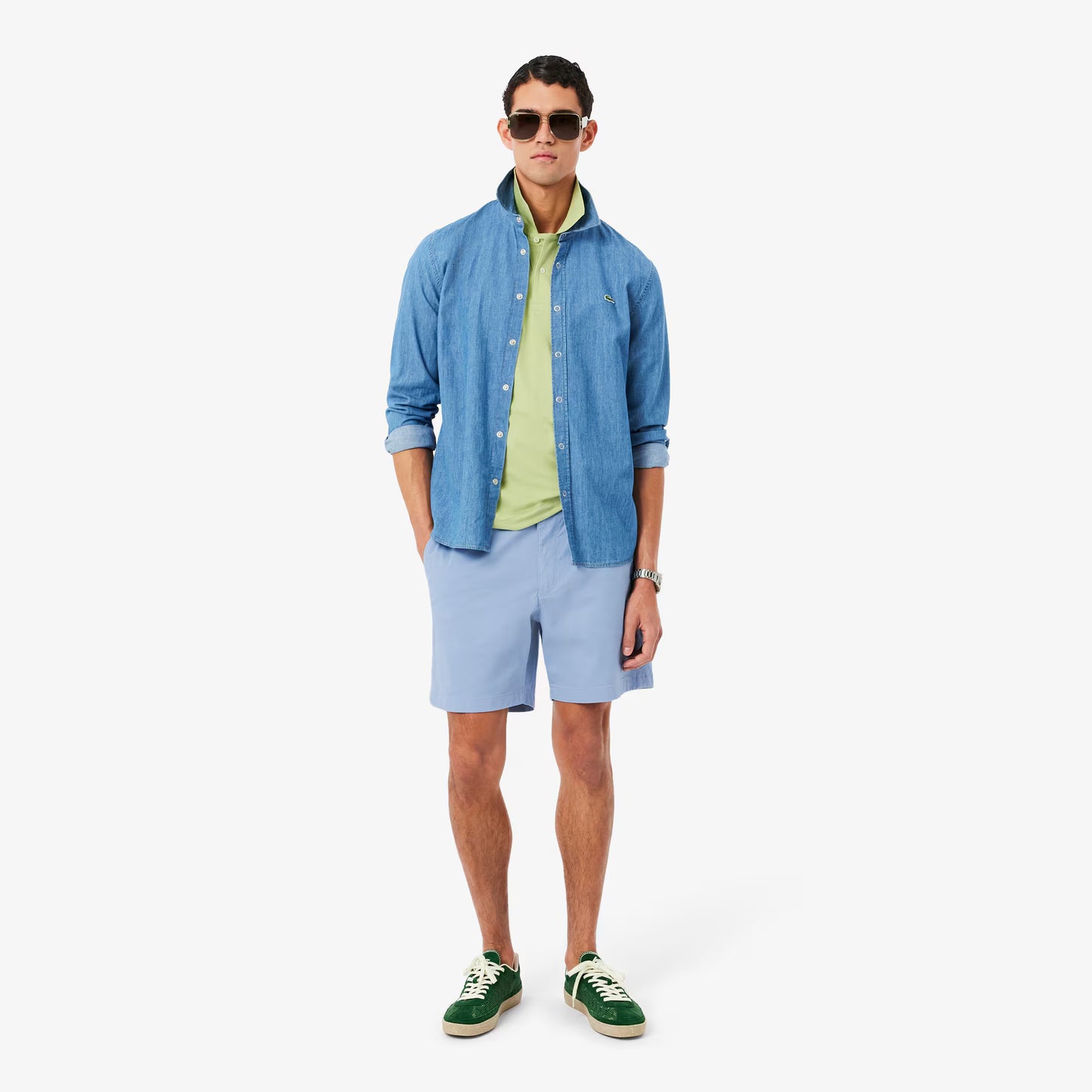 Regular Fit Stretch Cotton Shorts