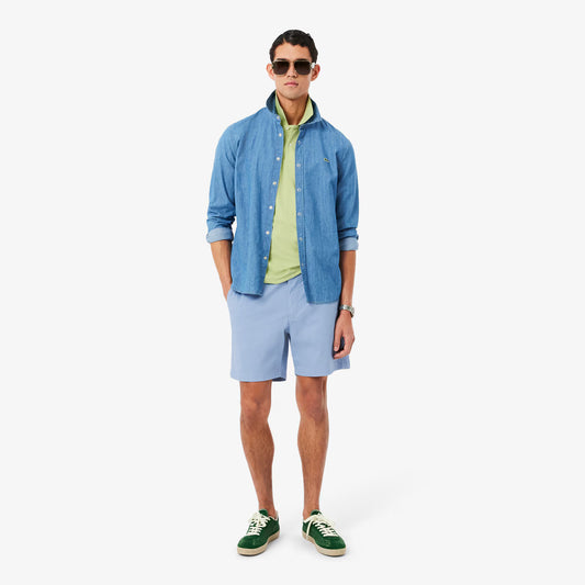 Regular Fit Stretch-Baumwoll-Shorts