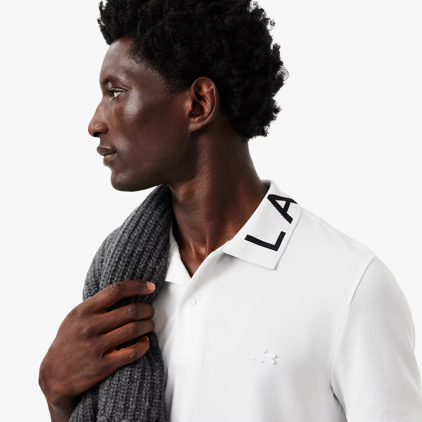 Slim Fit Jacquard Branded Polo Shirt
