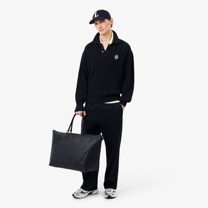 Club Lacoste Wochenendtasche aus genarbtem Leder