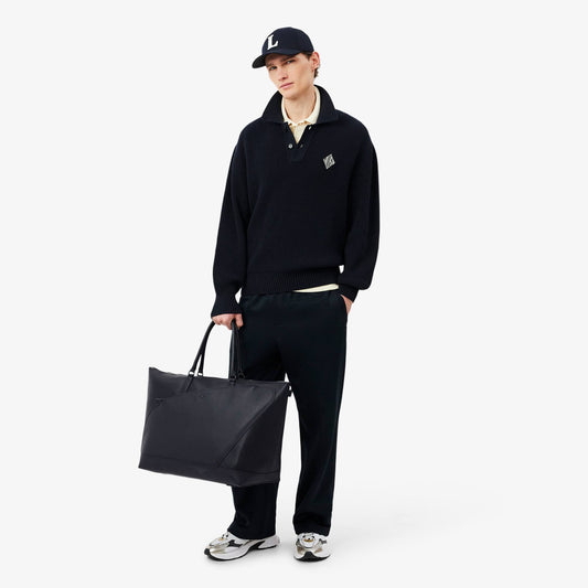 Club Lacoste Wochenendtasche aus genarbtem Leder